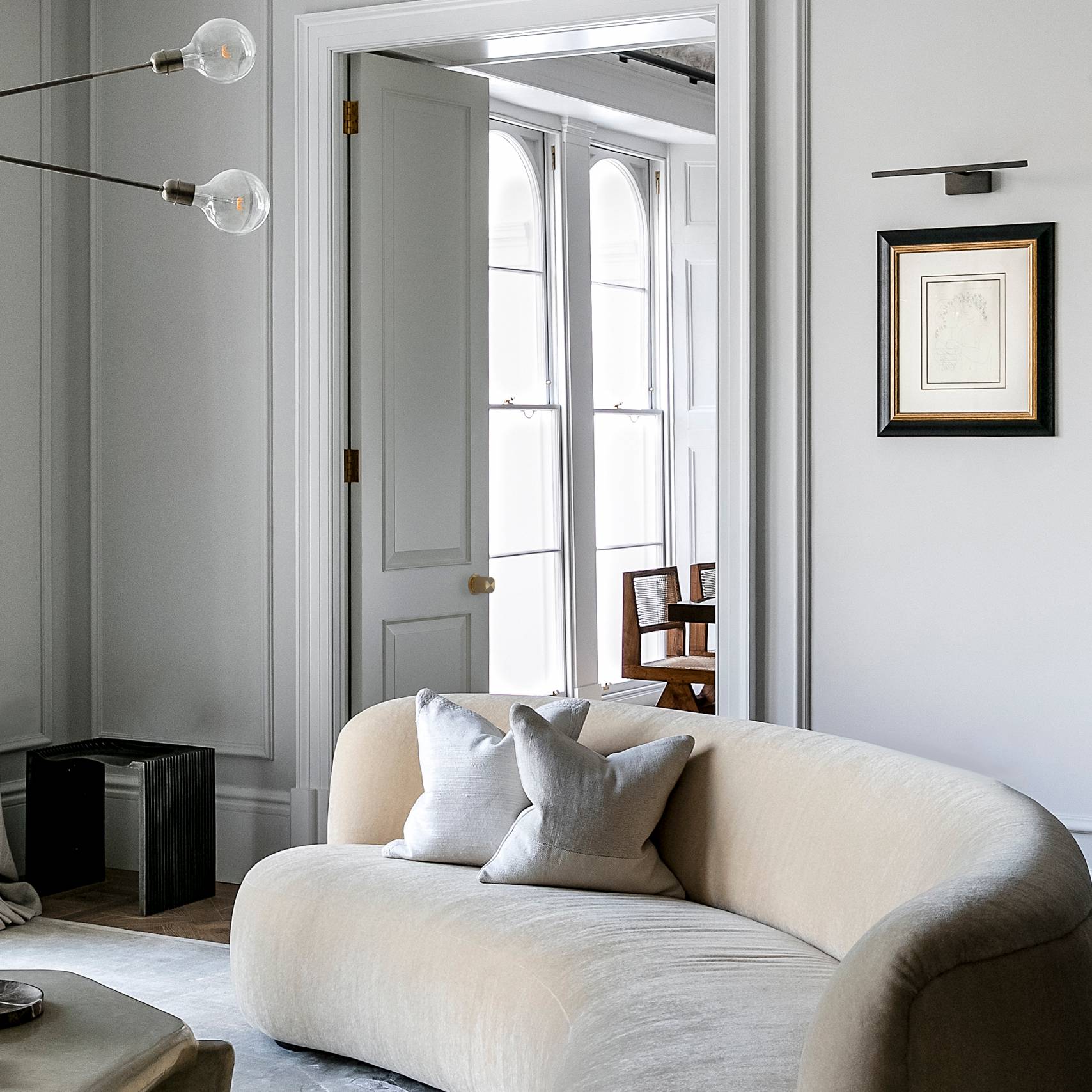 Buster + Punch Cross door knob in situ by Araco Interiors