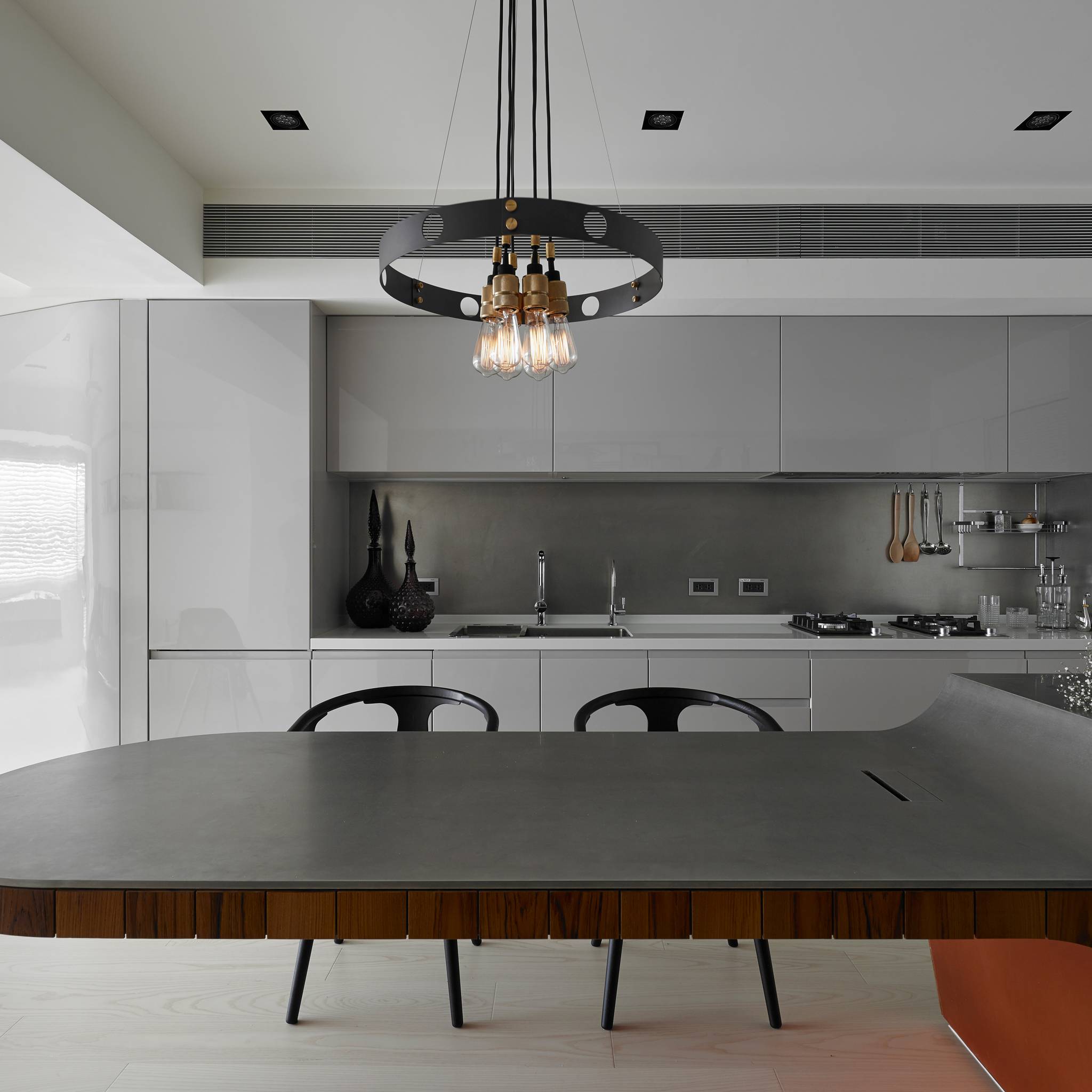Buster + Punch Hero Light Graphite in an interior