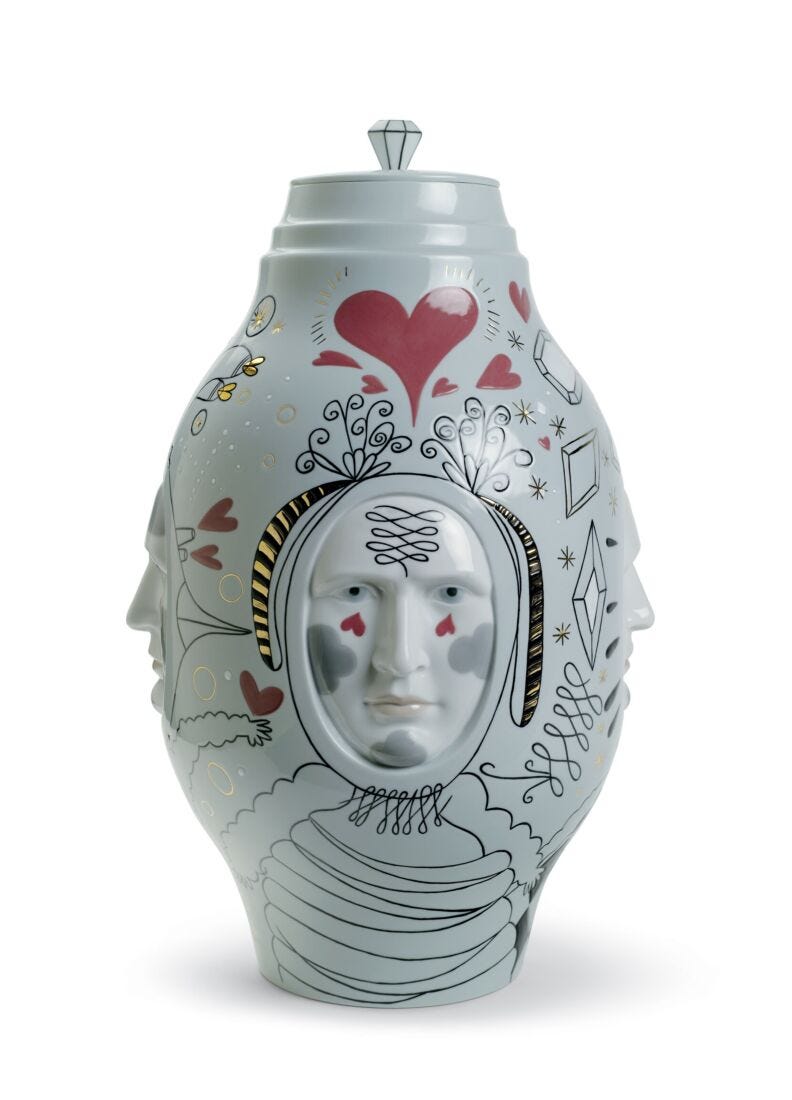 Lladro Conversation Vase Limited Edition