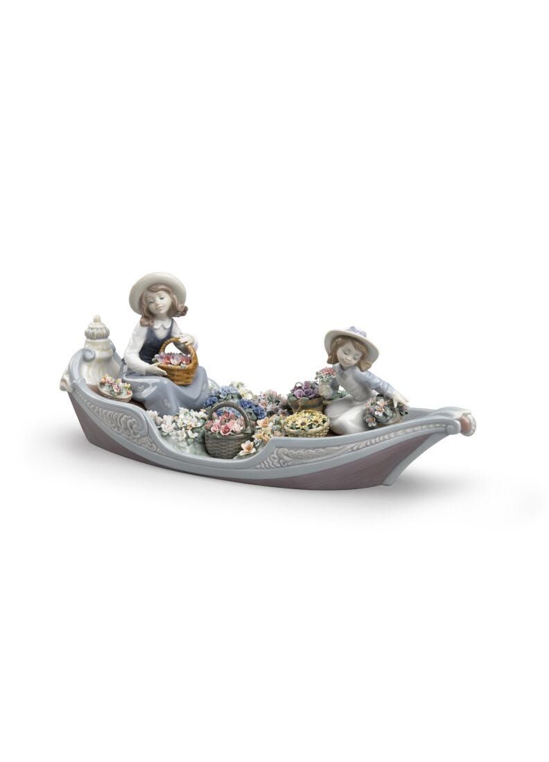 Lladro Flowers Forever Girls Sculpture