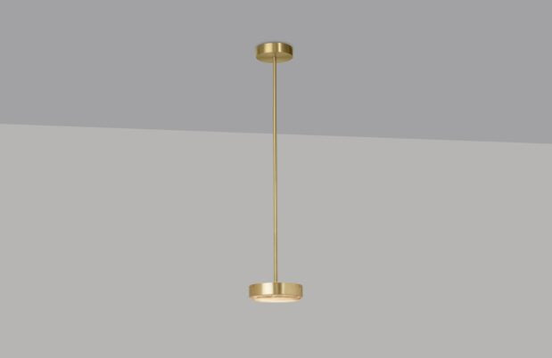 CTO Lighting Anvers Small Pendant Light satin brass