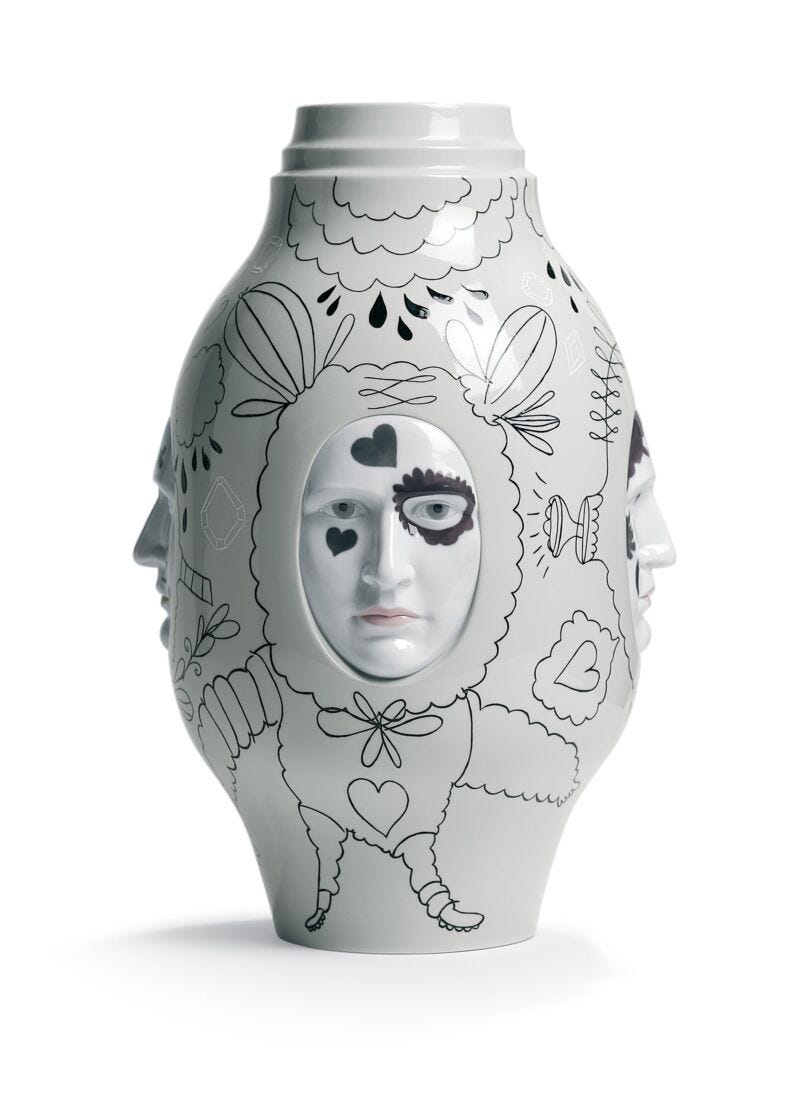 Lladro Conversation Vase II by Jaime Hayon