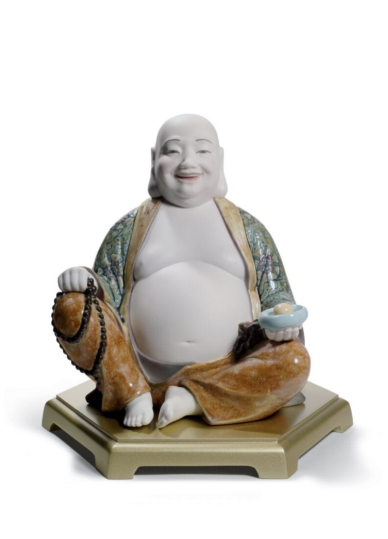 Lladro Happy Buddha Figurine