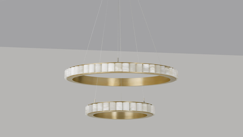 CTO Lighting Avalon Halo Ceiling Rose luxury lighting by Araco Interiors