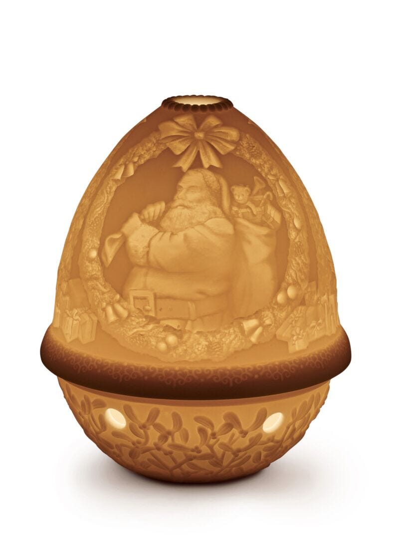 Lladro Santa Claus Lithophane