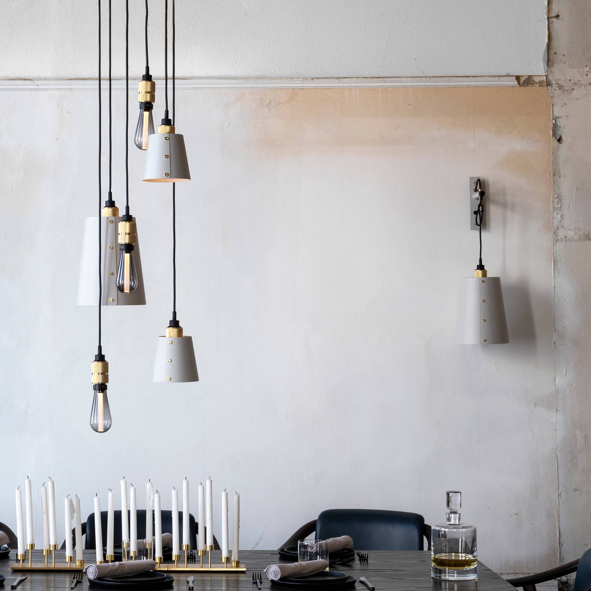 Buster + Punch Hooked 6.0 Mix Stone with Brass pendants, lifestyle