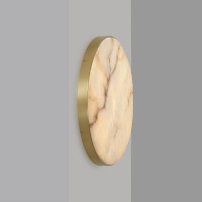 CTO Lighting Anvers Flush Small Wall Light DALI-A satin brass