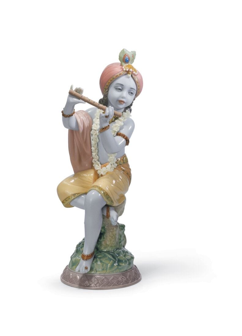 Lladro Lord Krishna Figurine
