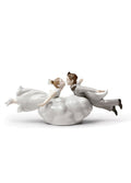 Lladro Wedding in the Air Couple Figurine