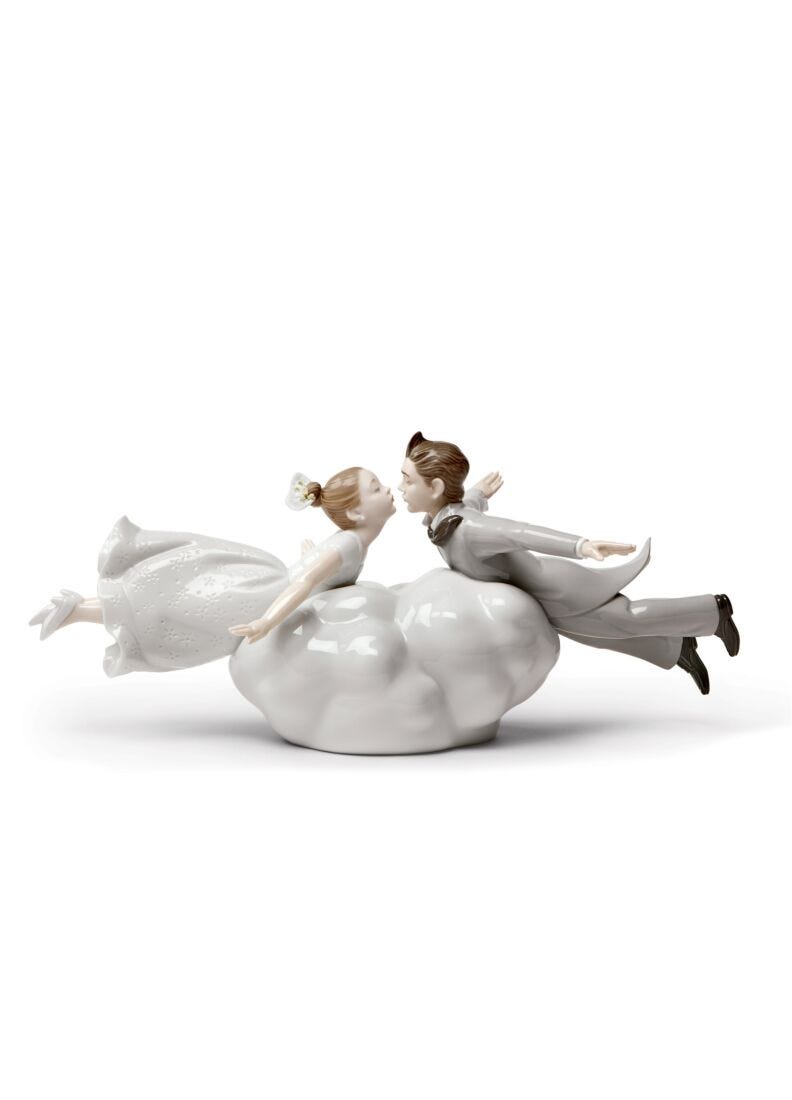 Lladro Wedding in the Air Couple Figurine