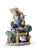 Lladro In My Garden Girl Figurine