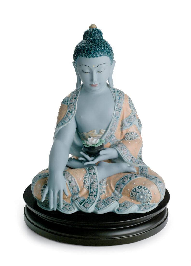 Lladro Medicine Buddha Figurine