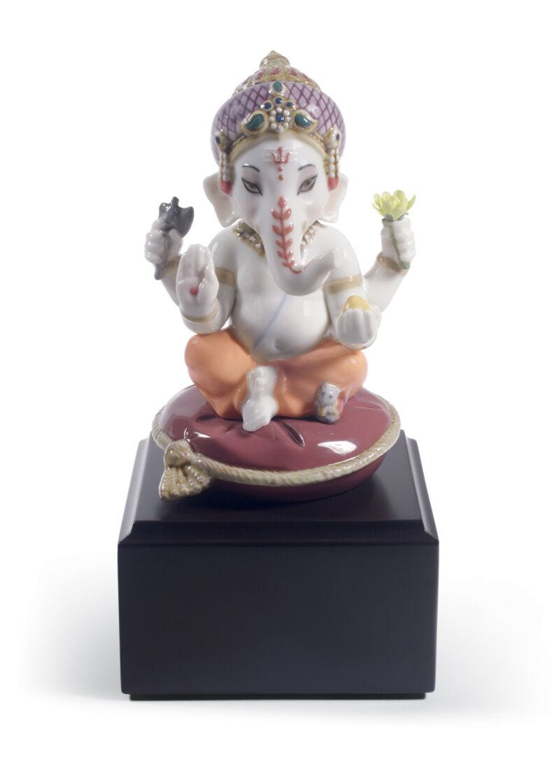 Lladro Bal Ganesha Figurine