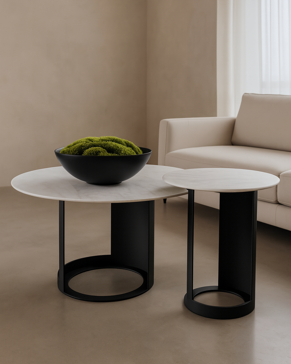 Tommy Franks Alban coffee table in Carrara white