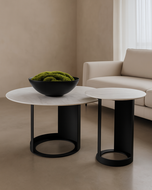 Tommy Franks Alban coffee table in Carrara white