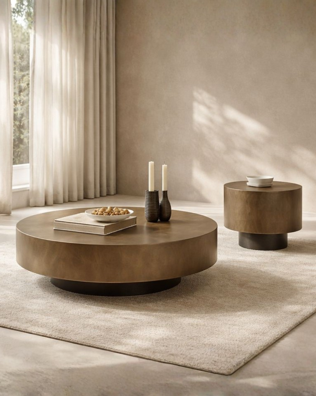 Adair Side Table - Brushed Bronze