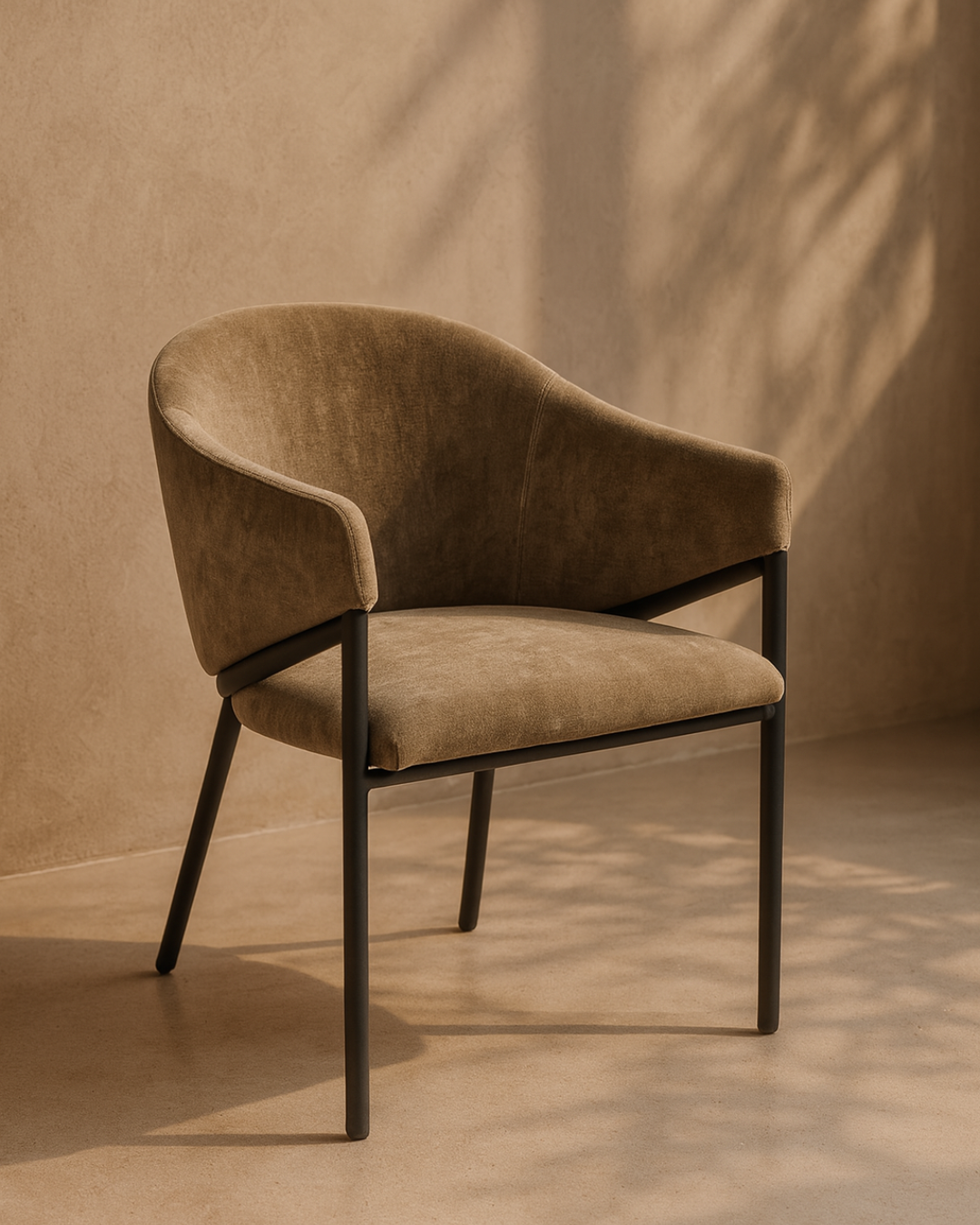 Tommy Franks Aidan armchairs in olive, set of two