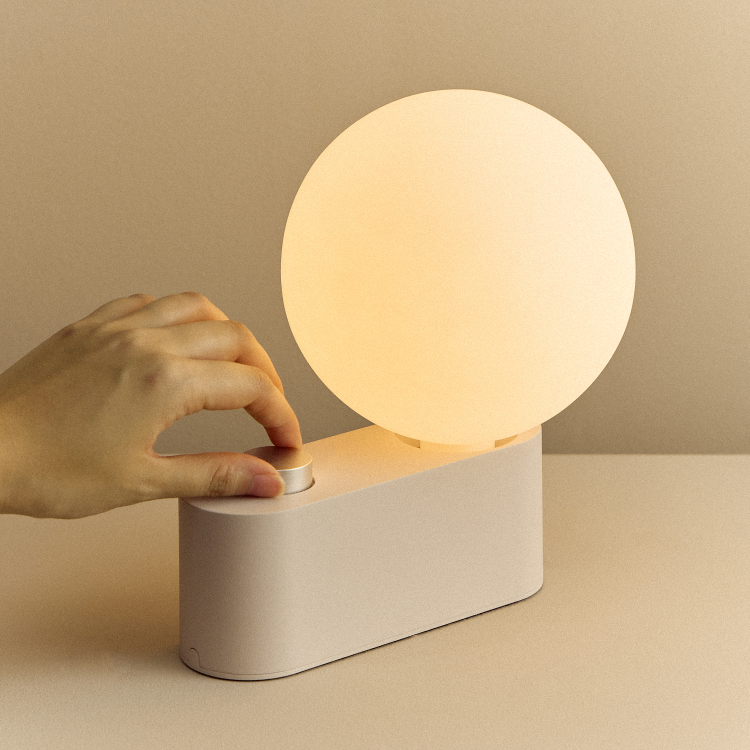 Tala Alumina Multi-Use Lamp in Blossom close-up detail of the finish