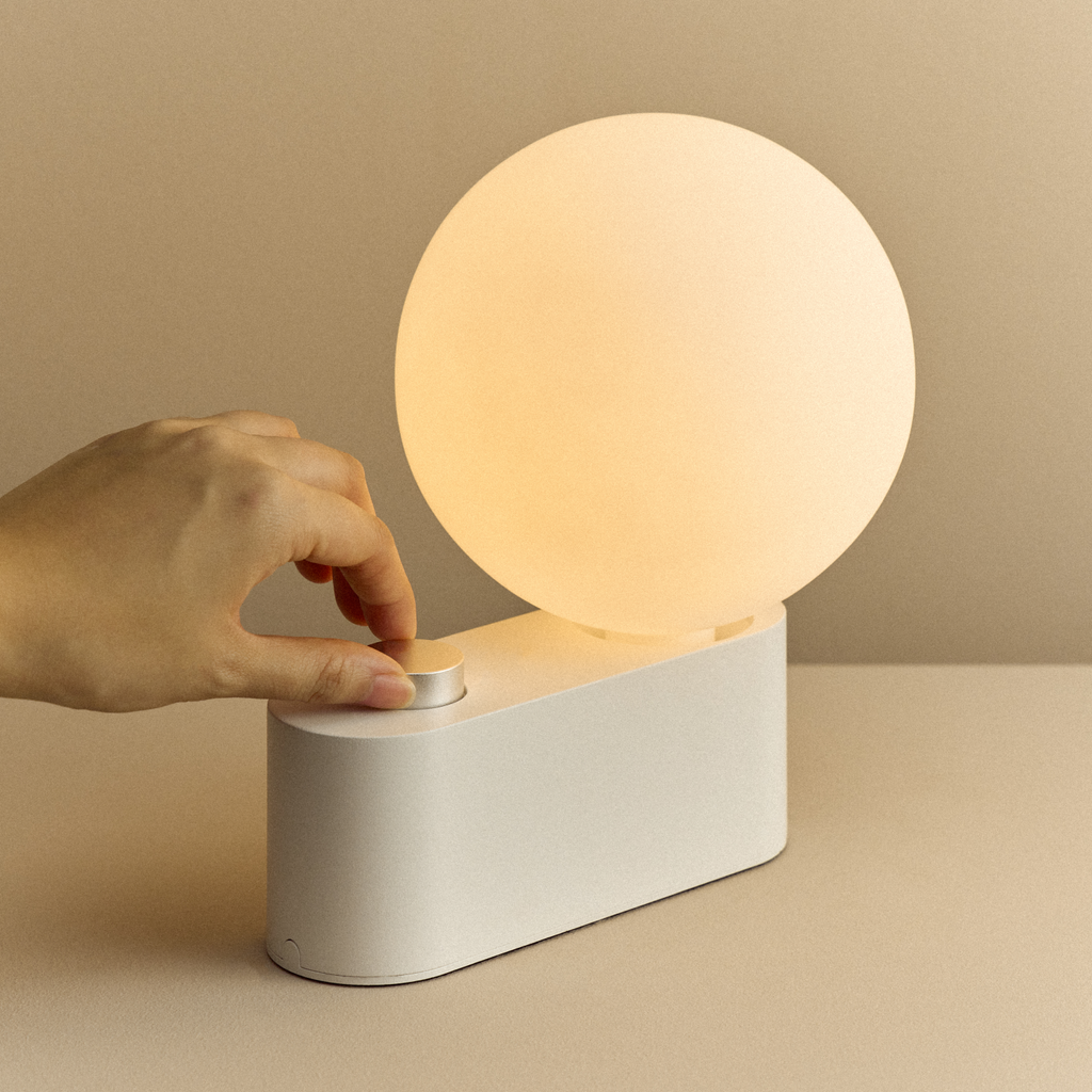 Tala Alumina Multi-Use Lamp in Chalk - Set of 2 close-up detail of the finish