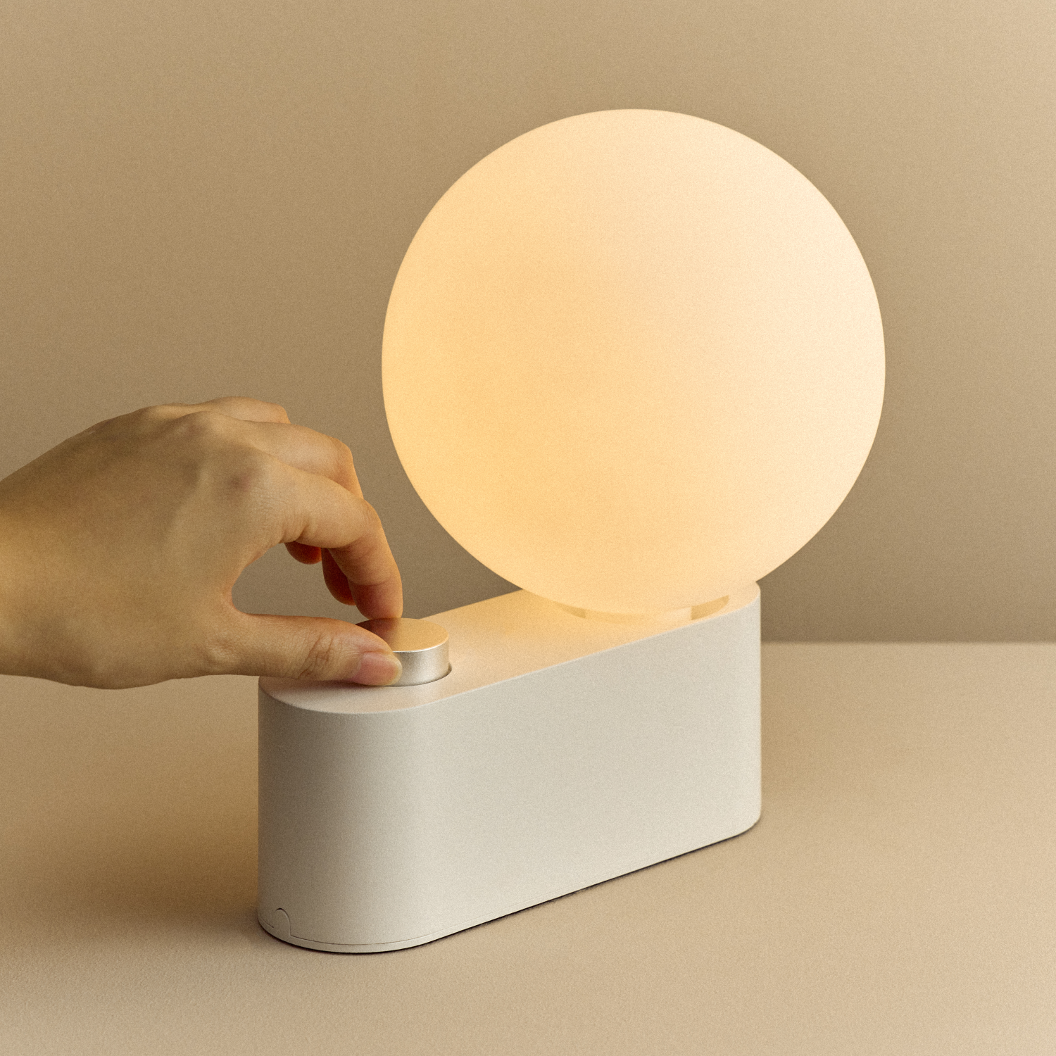 Tala Alumina Multi-Use Lamp in Chalk - Set of 2 close-up detail of the finish
