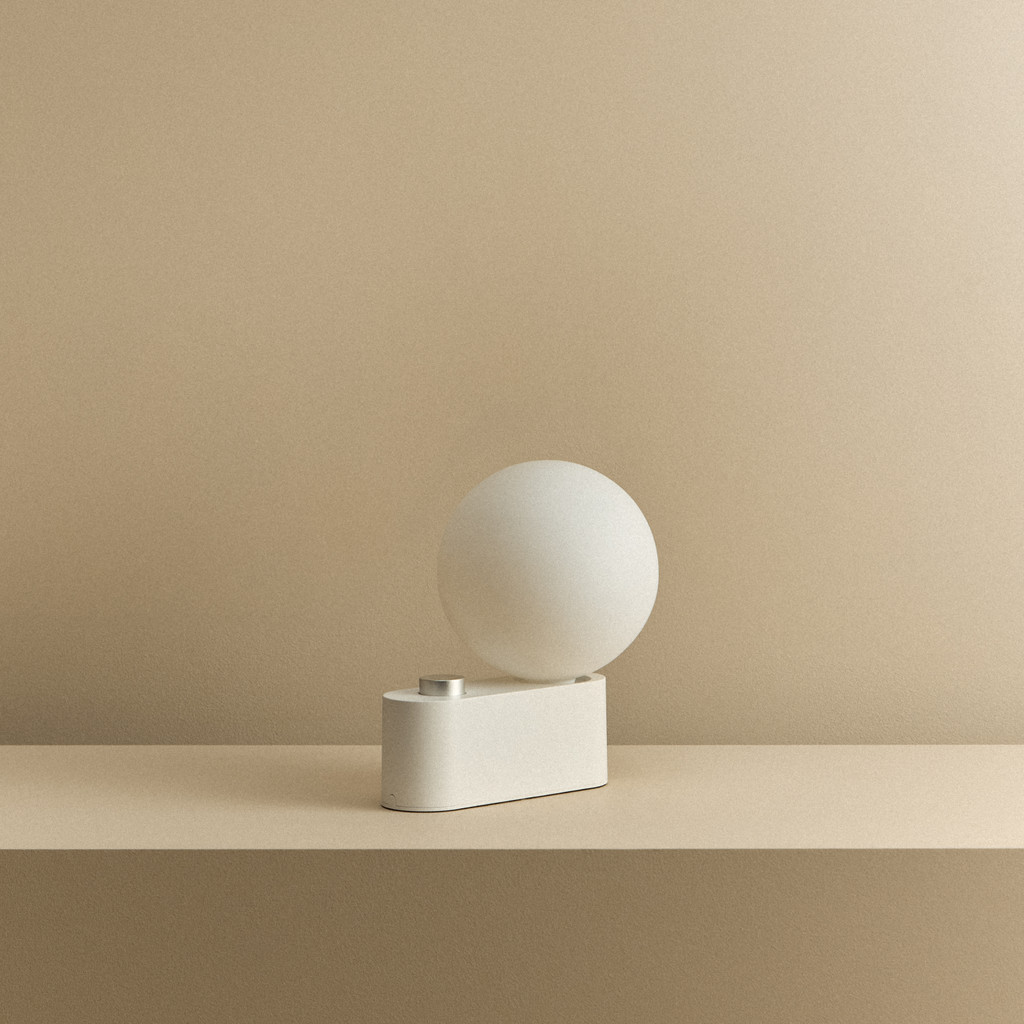 Tala Alumina Multi-Use Lamp in Chalk shown unlit (view 2)