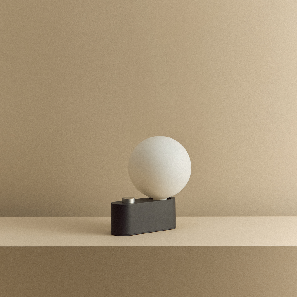 Tala Alumina Multi-Use Lamp in Charcoal shown unlit (view 2)