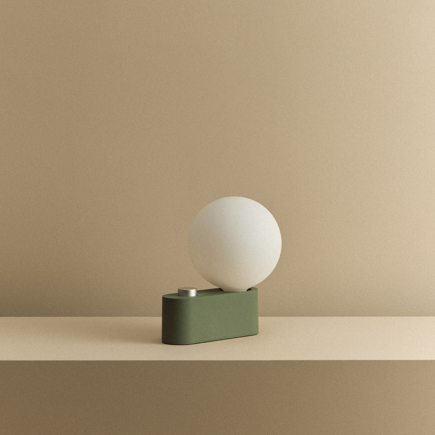 Tala Alumina Multi-Use Lamp in Sage shown unlit