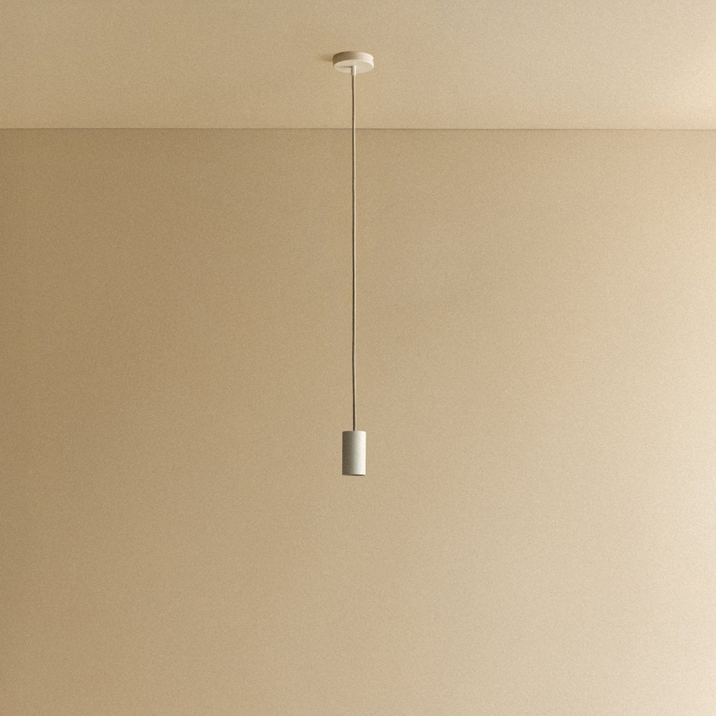 Tala Alumina Pendant fixture shown without a bulb