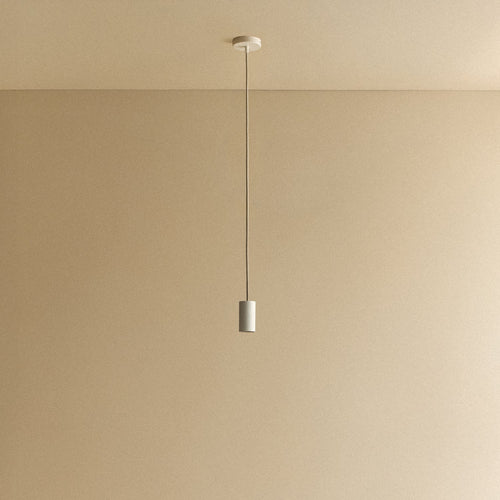 Tala Alumina Pendant fixture shown without a bulb