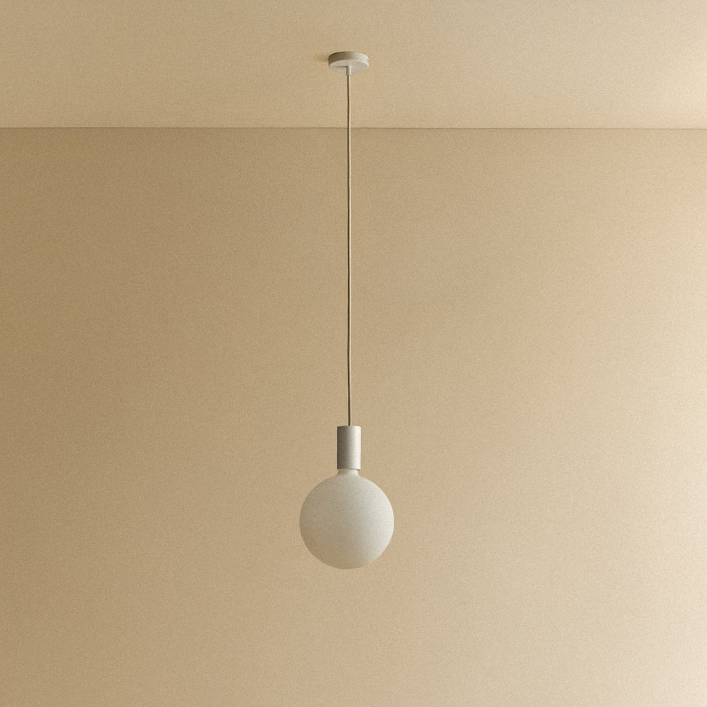 Tala Alumina Single Pendant + Sphere V shown unlit