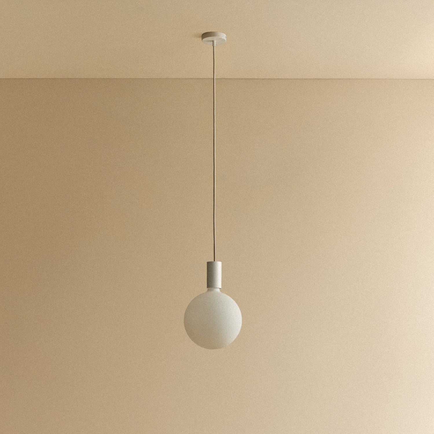 Tala Alumina Single Pendant + Sphere V shown unlit