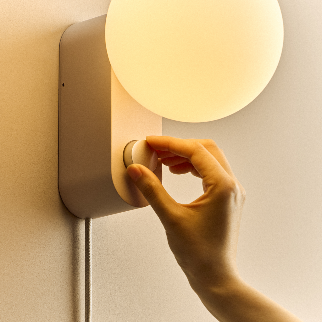 Tala Alumina Multi-Use Lamp in Blossom close-up detail of the finish (view 2)