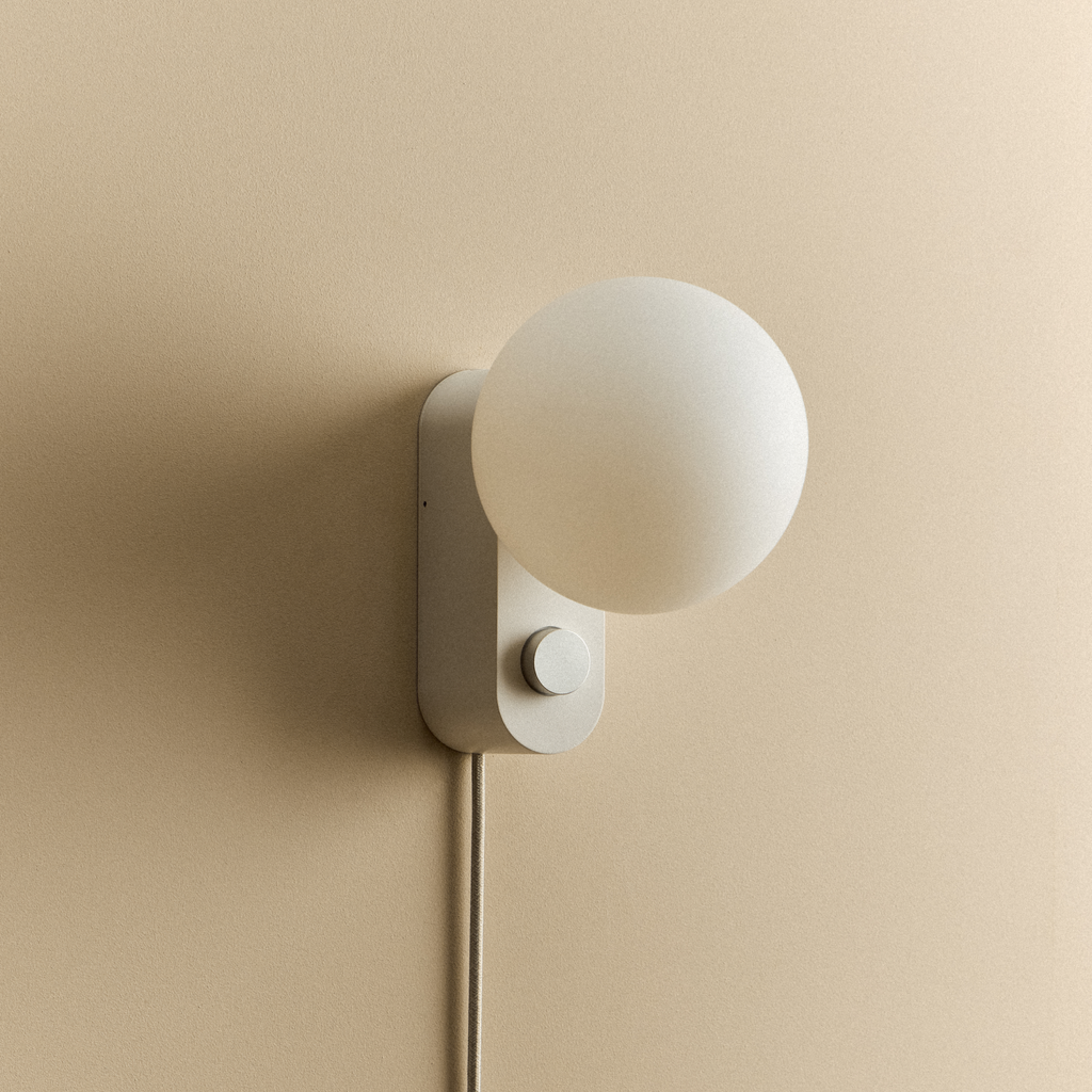 Tala Alumina Multi-Use Lamp in Chalk shown unlit (view 3)