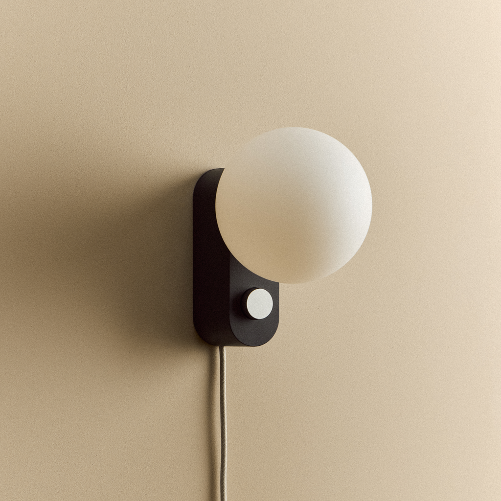 Tala Alumina Multi-Use Lamp in Charcoal shown unlit (view 3)