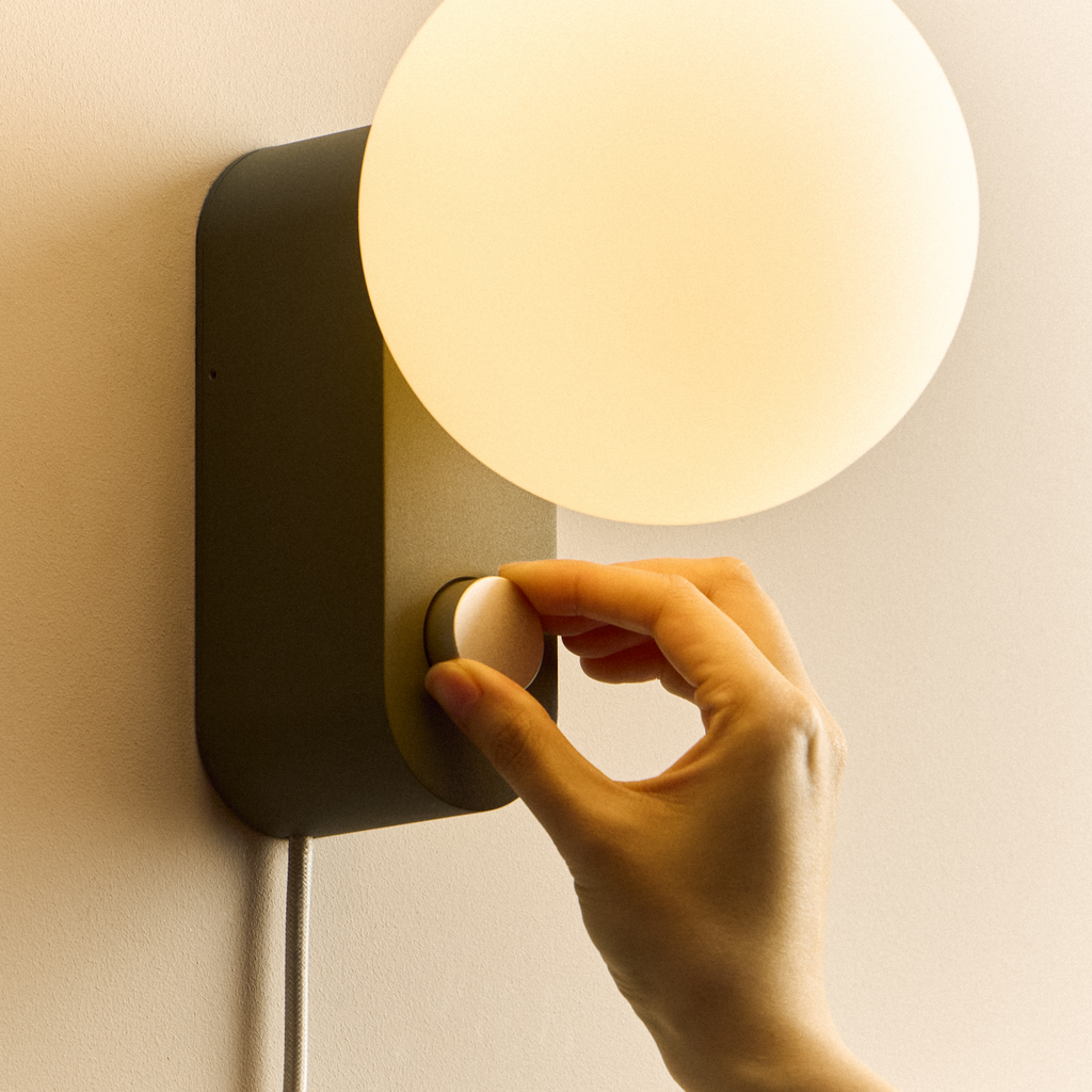 Tala Alumina Multi-Use Lamp in Sage close-up detail of the finish (view 2)