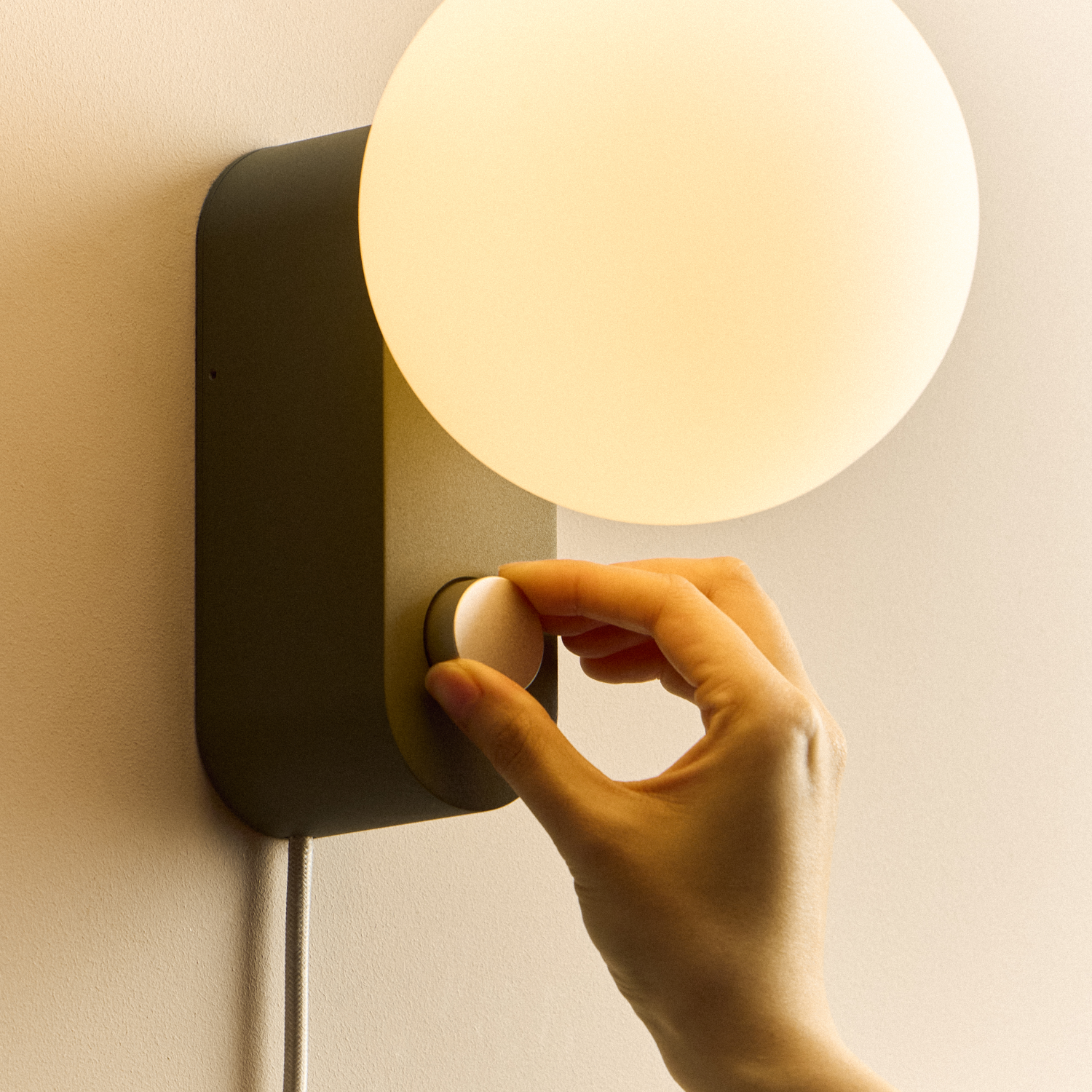 Tala Alumina Multi-Use Lamp in Sage close-up detail of the finish (view 2)