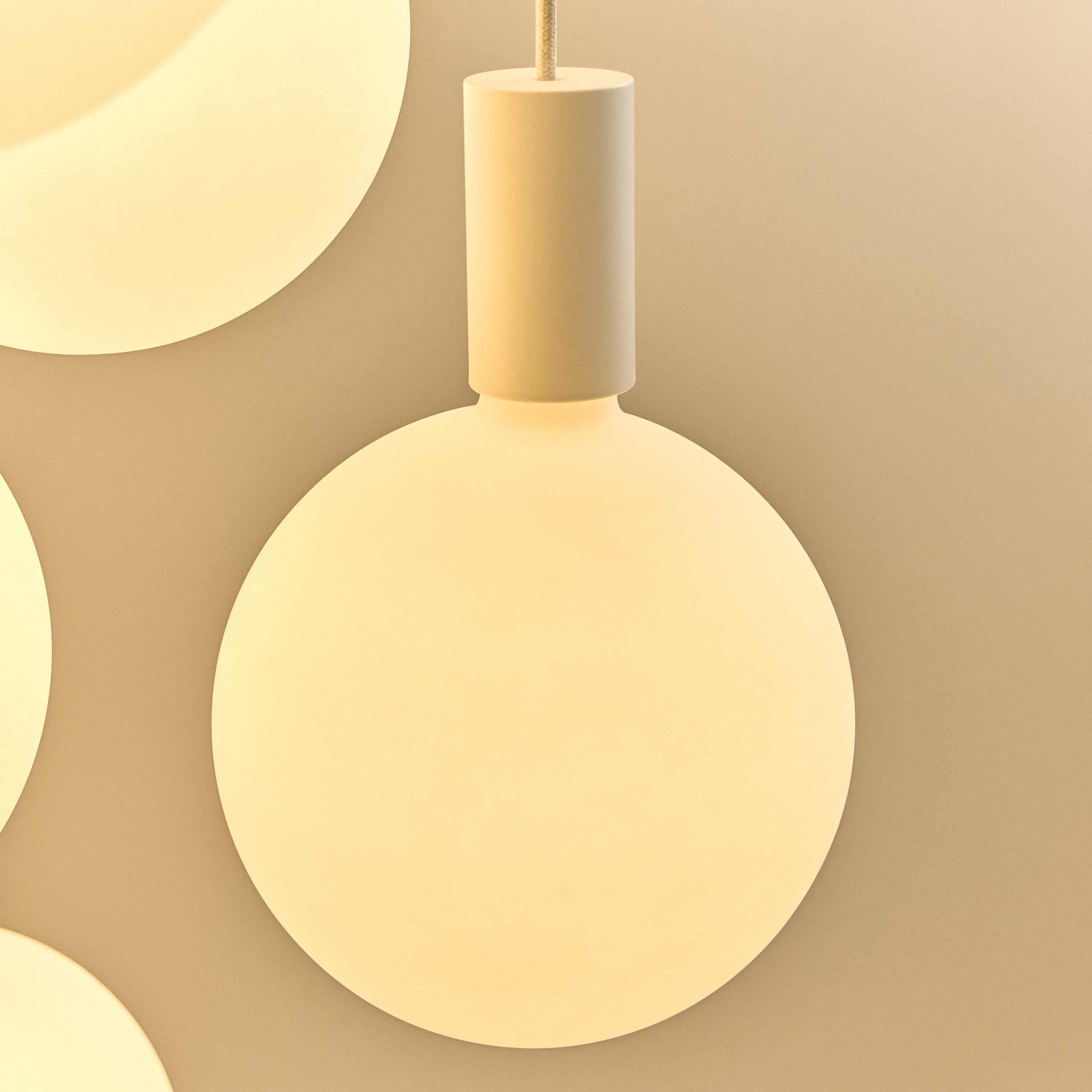 Tala Alumina Triple Pendant + Sphere V close-up detail of the finish