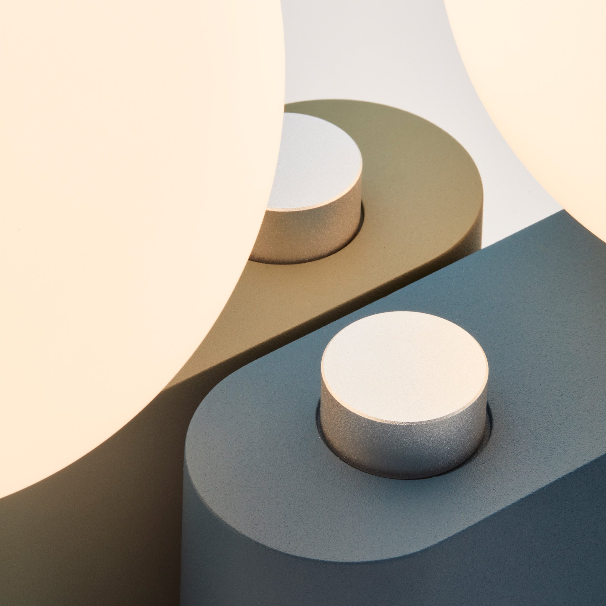 Tala Alumina Multi-Use Lamp in Sapphire close-up detail of the finish (view 3)