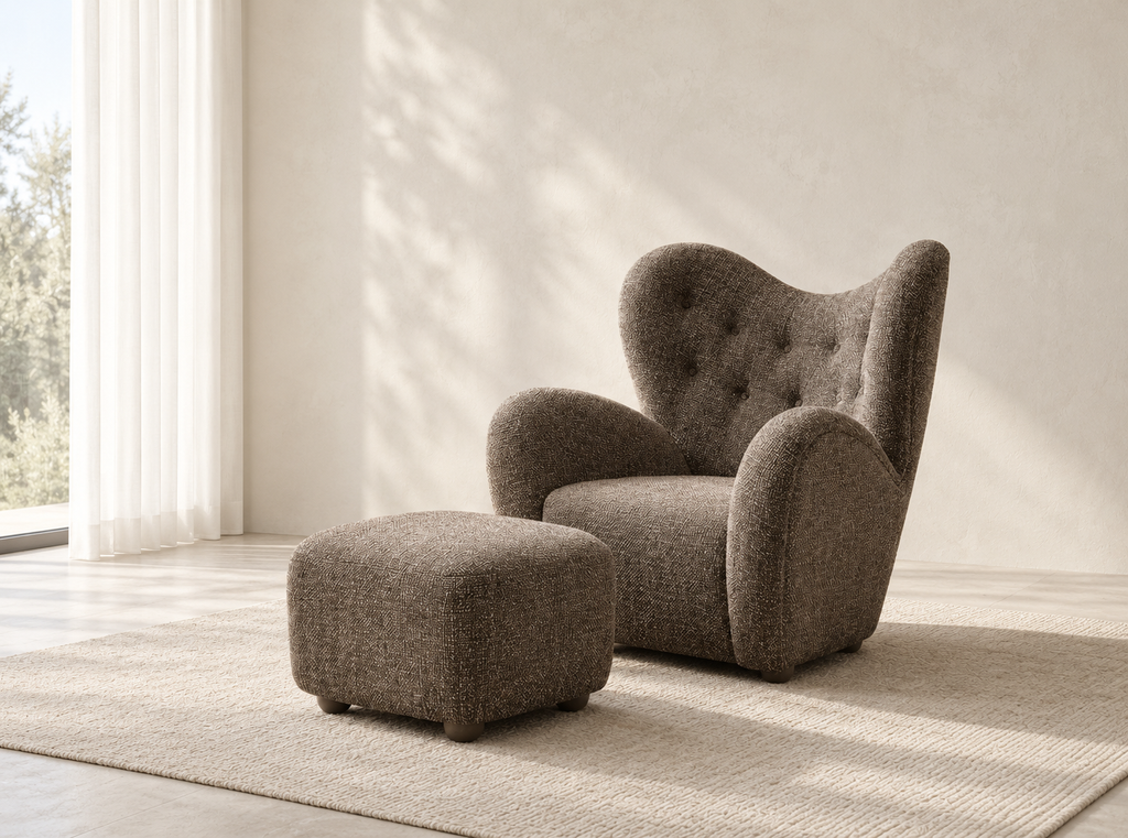 Araco Atelier Teddy Armchair Pebbles