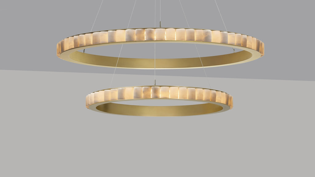 CTO Lighting Avalon Halo Ceiling Rose luxury lighting by Araco Interiors