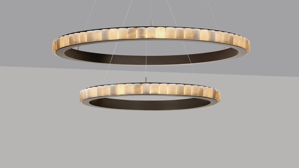 CTO Lighting Avalon alabaster – bronze finish