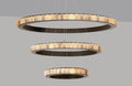 CTO Lighting Avalon Triple Ceiling Rose