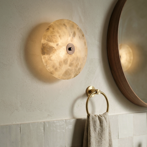 Araco Lumière Frozen Evara natural alabaster wall light, alternate view