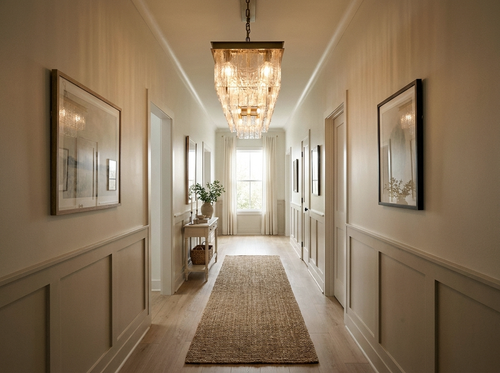 Araco Lumière Radiant Bella glass and steel pendant light, alternate view