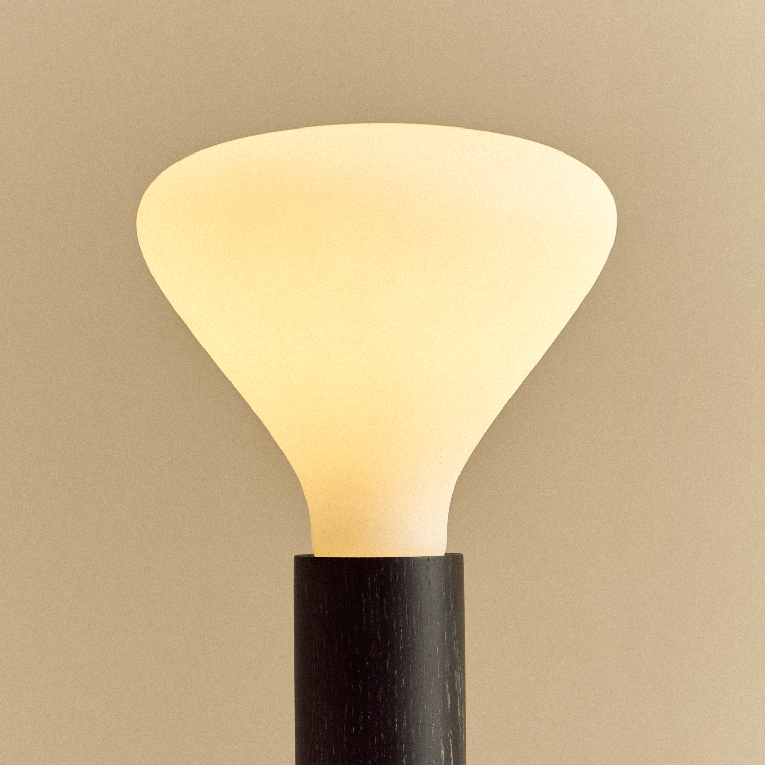 Tala Knuckle Table Lamp in Blackened Oak + Noma close-up detail of the finish (view 2)