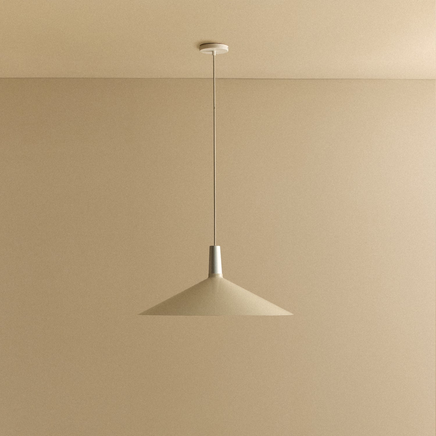 Tala Bower Pendant Light Large in Oyster White fixture shown without a bulb