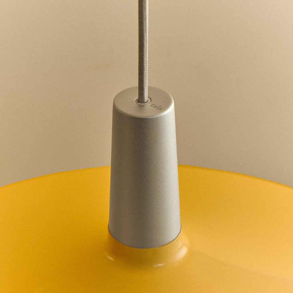 Tala Bower Pendant Light Large in Yellow fixture shown without a bulb (view 2)