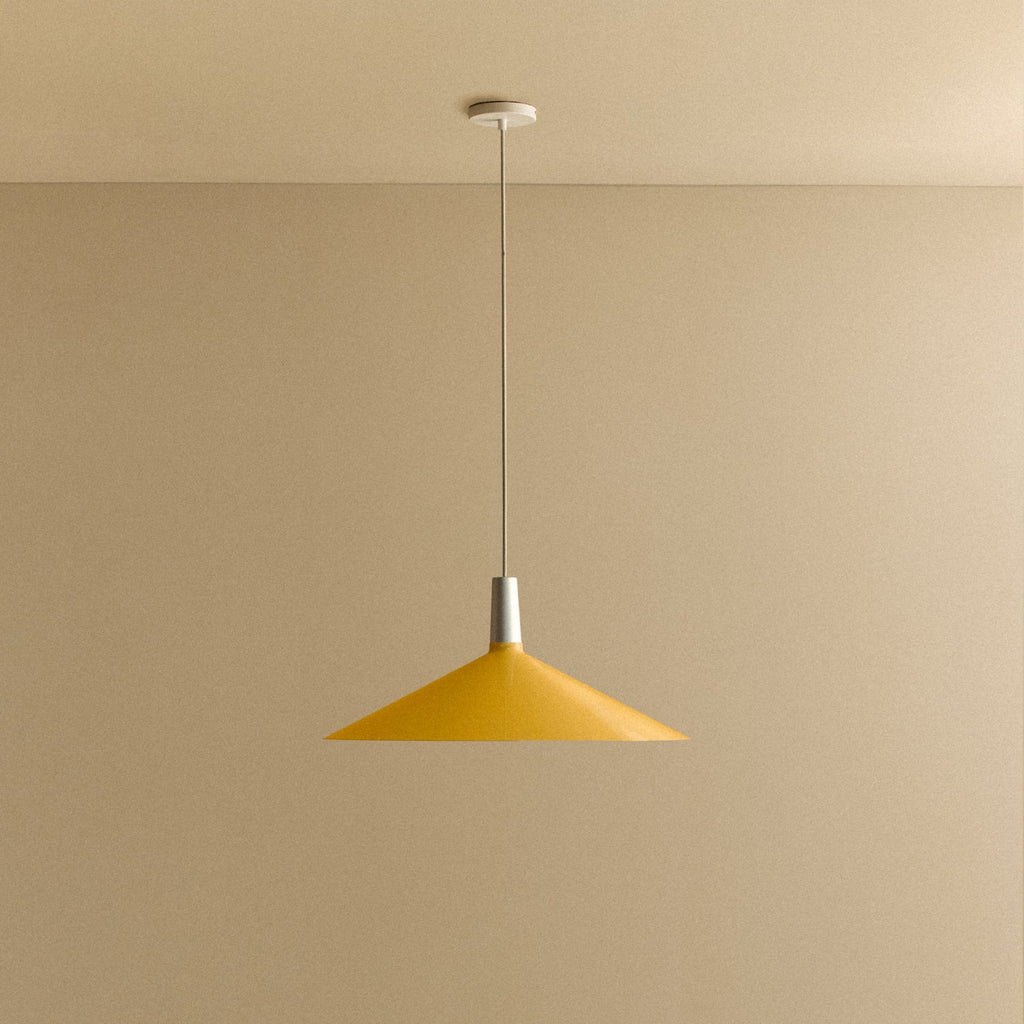 Tala Bower Pendant Light Large in Yellow fixture shown without a bulb