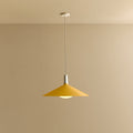 Bower Pendant Light Large in Yellow + Oval II