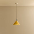 Bower Pendant Light Medium in Yellow + Sphere IV